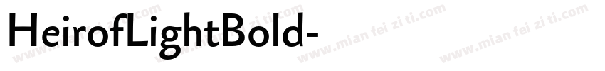 HeirofLightBold字体转换