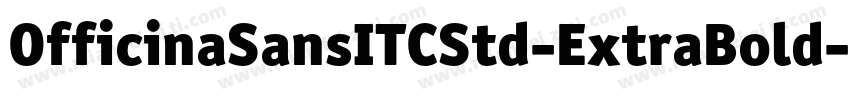 OfficinaSansITCStd-ExtraBold字体转换