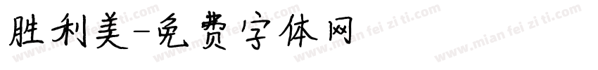 胜利美字体转换