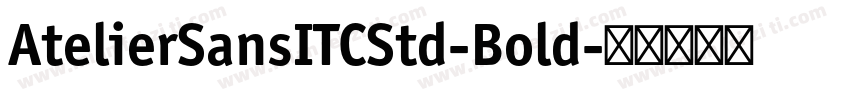 AtelierSansITCStd-Bold字体转换