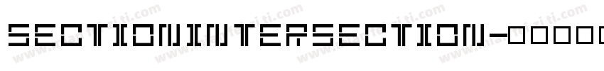 SectionIntersection字体转换
