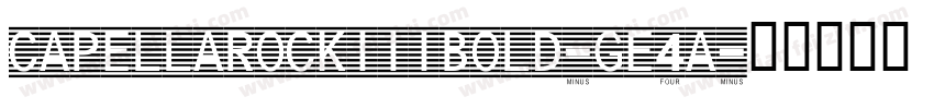 CapellaRockIiiBold-Ge4A字体转换