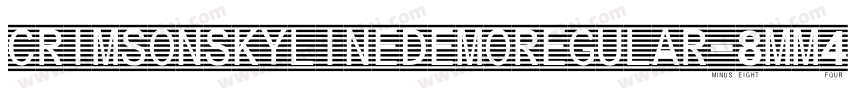 CrimsonSkylineDemoRegular-8MM4A字体转换
