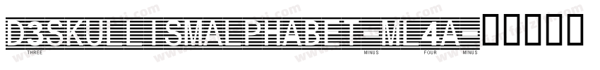 D3SkullismAlphabet-mL4a字体转换