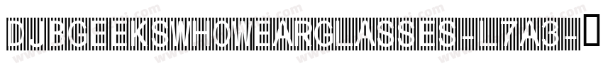 DjbGeeksWhoWearGlasses-L7A3字体转换