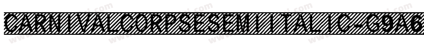 CarnivalCorpseSemiItalic-g9A6字体转换