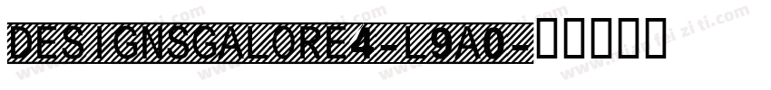 DesignsGalore4-l9A0字体转换