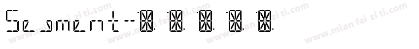 Segment字体转换