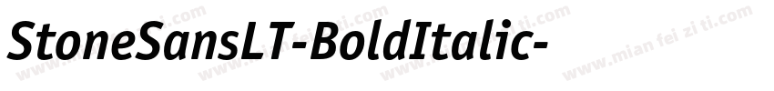StoneSansLT-BoldItalic字体转换