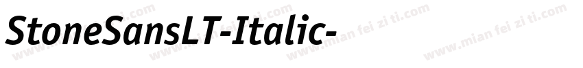 StoneSansLT-Italic字体转换