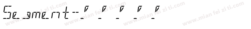 Segment字体转换