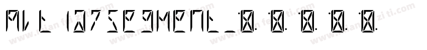 Altia7Segment字体转换