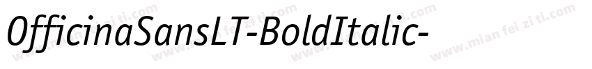 OfficinaSansLT-BoldItalic字体转换