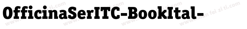 OfficinaSerITC-BookItal字体转换