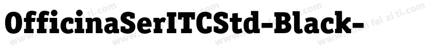 OfficinaSerITCStd-Black字体转换