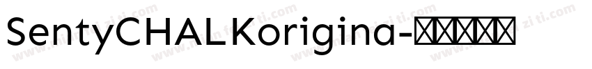 SentyCHALKorigina字体转换