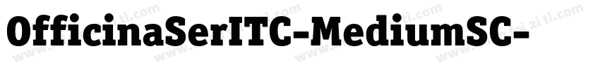 OfficinaSerITC-MediumSC字体转换
