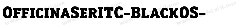 OfficinaSerITC-BlackOS字体转换