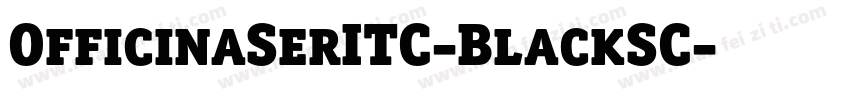 OfficinaSerITC-BlackSC字体转换