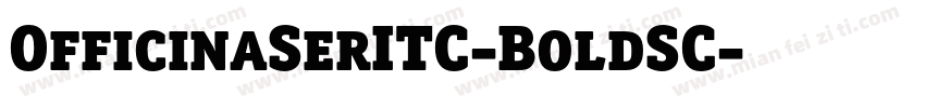 OfficinaSerITC-BoldSC字体转换
