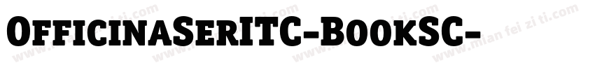 OfficinaSerITC-BookSC字体转换