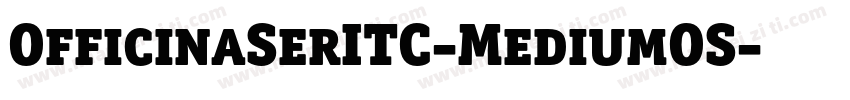 OfficinaSerITC-MediumOS字体转换