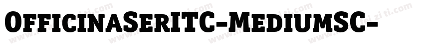 OfficinaSerITC-MediumSC字体转换
