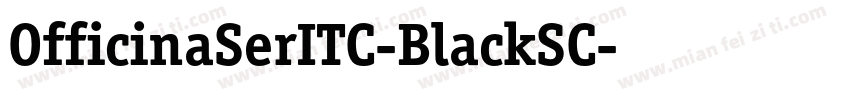 OfficinaSerITC-BlackSC字体转换