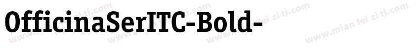 OfficinaSerITC-Bold字体转换