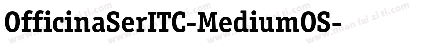 OfficinaSerITC-MediumOS字体转换