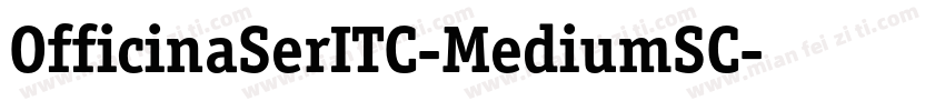 OfficinaSerITC-MediumSC字体转换