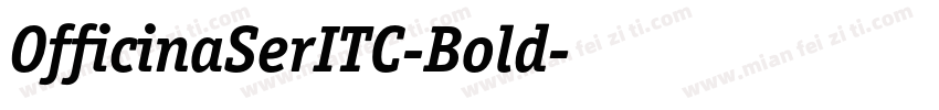 OfficinaSerITC-Bold字体转换