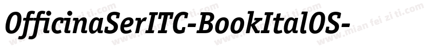 OfficinaSerITC-BookItalOS字体转换