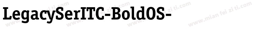 LegacySerITC-BoldOS字体转换