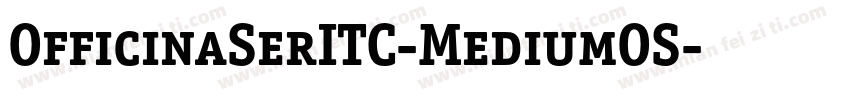 OfficinaSerITC-MediumOS字体转换