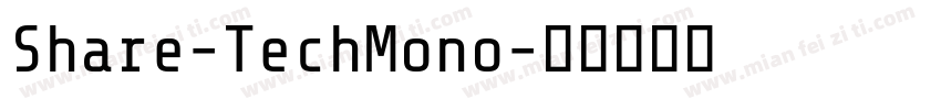 Share-TechMono字体转换