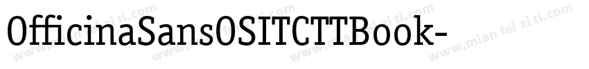 OfficinaSansOSITCTTBook字体转换
