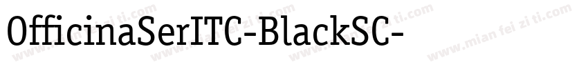 OfficinaSerITC-BlackSC字体转换