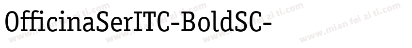 OfficinaSerITC-BoldSC字体转换