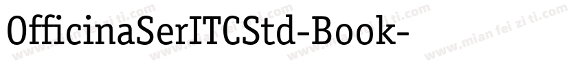 OfficinaSerITCStd-Book字体转换