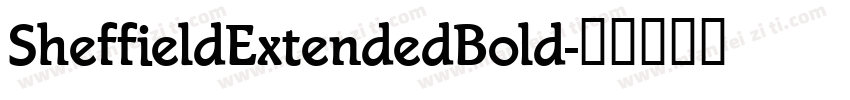 SheffieldExtendedBold字体转换