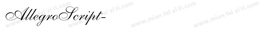 AllegroScript字体转换