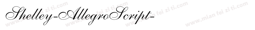 Shelley-AllegroScript字体转换