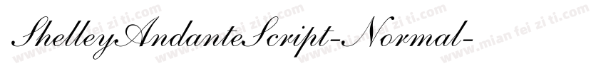 ShelleyAndanteScript-Normal字体转换