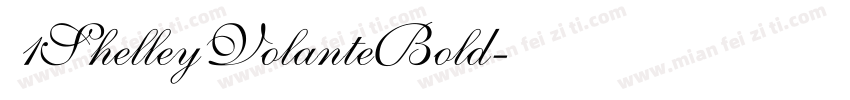 1ShelleyVolanteBold字体转换