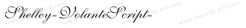 Shelley-VolanteScript字体转换
