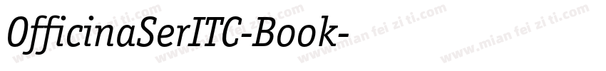 OfficinaSerITC-Book字体转换