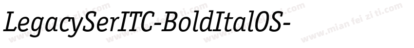 LegacySerITC-BoldItalOS字体转换