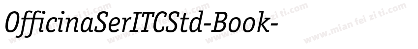 OfficinaSerITCStd-Book字体转换