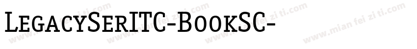 LegacySerITC-BookSC字体转换